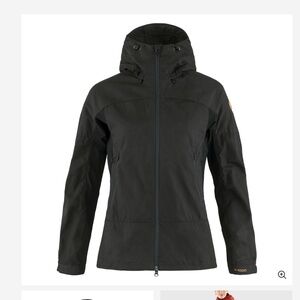 BNWT- FJÄLLRÄVEN Fjallraven Abisko Lite Trekking G-1000 L Black Grey Jacket (XS)